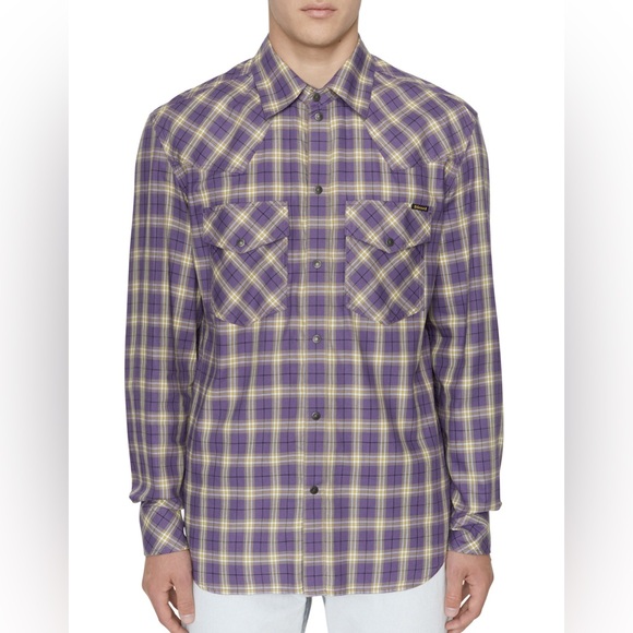 NWT - Diesel Men's Western Check Shirt - Size M - Picture 2 of 13